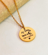 Collar charm acero Mamá