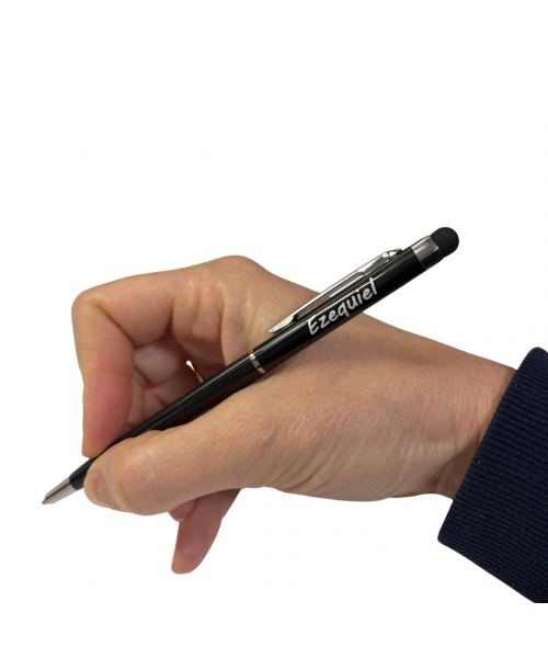 Bolígrafo personalizado con nombre y puntero táctil | Regalo original